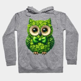 Clover Owl St Patricks Day Hoodie